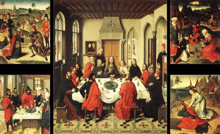 Dieric Bouts Altarpiece of the Holy Sacrament oil painting picture